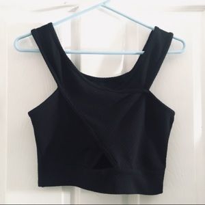 Black crop top